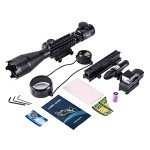 PINTY 4-in-1 Illuminated Rifle Scope Combo