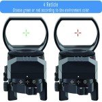 Tactical Red Green Dot Holographic Sight for 20mm Rails