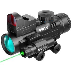 PINTY 4x32 Red Dot Scope with Green Laser