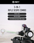 PINTY 4x32 Red Dot Scope with Green Laser