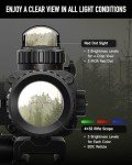 PINTY 4x32 Red Dot Scope with Green Laser