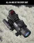 PINTY 4x32 Red Dot Scope with Green Laser
