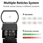 Red & Green Tactical Dot Sight with 4 Reticles