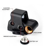 Red Green Dot Holographic Sight with Brightness Control