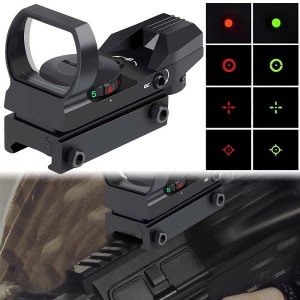 Red Green Dot Holographic Sight for Tactical Rifles