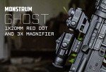 Monstrum Ghost Red Dot Sight with 3X Magnifier