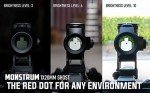 Monstrum Ghost Red Dot Sight with 3X Magnifier