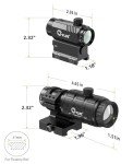 CVLIFE 3 MOA Red Dot with 3X Magnifier