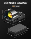 PINTY 2MOA Micro Red Dot Sight with Brightness Levels