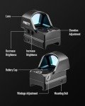 PINTY 2MOA Micro Red Dot Sight with Brightness Levels