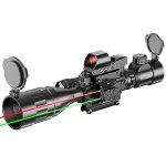 Qande 4-16x50AO Red/Green Dot Sight with Laser