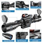 Qande 4-16x50AO Red/Green Dot Sight with Laser