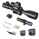 Qande 4-16x50AO Red/Green Dot Sight with Laser