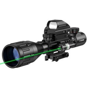MidTen 4-12x50 Tactical Rifle Scope with Holographic Sight