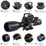 MidTen 4-12x50 Tactical Rifle Scope with Holographic Sight