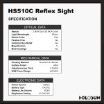 Holosun HS510C Holographic Sight + 3X Magnifier Bundle