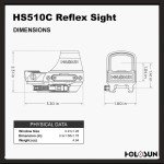Holosun HS510C Holographic Sight + 3X Magnifier Bundle
