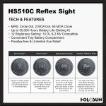 Holosun HS510C Holographic Sight + 3X Magnifier Bundle