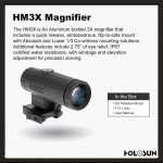 Holosun HS510C Holographic Sight + 3X Magnifier Bundle