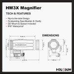 Holosun HS510C Holographic Sight + 3X Magnifier Bundle