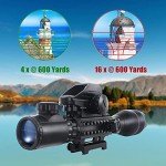 UUQ 4-16x50 Tactical Scope with Laser & Holo Dot