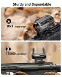 CVLIFE Solar Red Dot Sight with Multi-Reticle