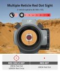 EagleFeather X Solar Multi-Reticle Red Dot Sight