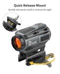 EagleFeather X Solar Multi-Reticle Red Dot Sight