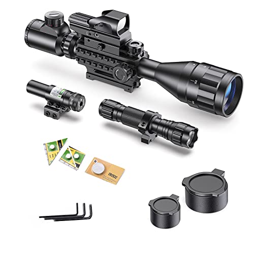 Qande 4-16x50AO Scope with Holographic Red Dot