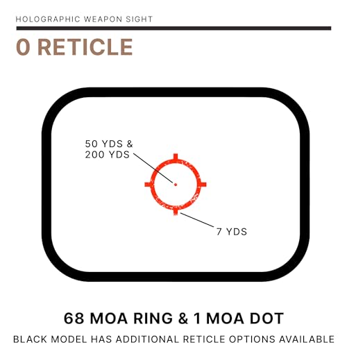 EOTECH Red Dot Holographic Weapon Sight, Single Reticle