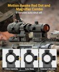 CVLIFE 3 MOA Red Dot with 3X Magnifier