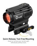 CVLIFE Solar Red Dot Sight with Multi-Reticle
