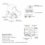 558 Holographic Sights + 3X Magnifier Combo Airsoft