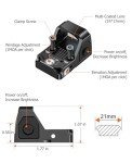 EZshoot Green Dot Sight with Adjustable Brightness