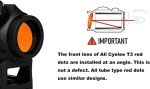 Cyelee T3 1x20mm Red Dot Sight for Rifles