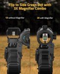CVLIFE EagleFeather S03 Green Dot & 3X Magnifier