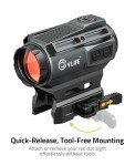 CVLIFE Solar Red Dot Sight with Multi-Reticle