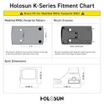 Compact Holosun HS407K-X2 Red Dot Holographic Sight