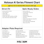 Compact Holosun HS407K-X2 Red Dot Holographic Sight