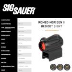 SIG SAUER Romeo-MSR Gen II Red Dot Sight Combo