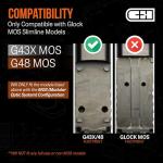 C+H Red Dot Mount for Glock 43X/48 MOS