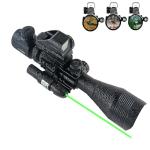 Tactical Red/Green Holographic Rifle Scope Combo