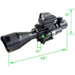 Tactical Red/Green Holographic Rifle Scope Combo