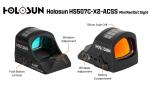 Holosun HS507C-X2 Red Dot Sight with ACSS Reticle