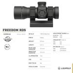Leupold Freedom Red Dot Sight - 1.0 MOA BDC