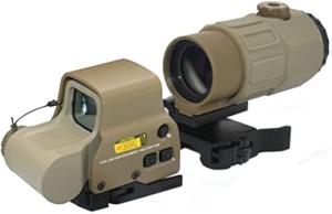 Red and Green Holographic Sight with 3x/5x Magnifier