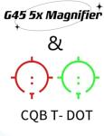 Red and Green Holographic Sight with 3x/5x Magnifier