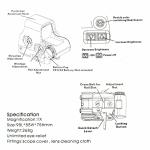 Red and Green Holographic Sight with 3x/5x Magnifier
