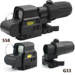 Red/Green Dot Holographic Sight with 3X Magnifier