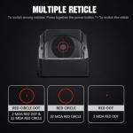 ohhunt Shake Awake Red Dot Sight with Multiple Reticles